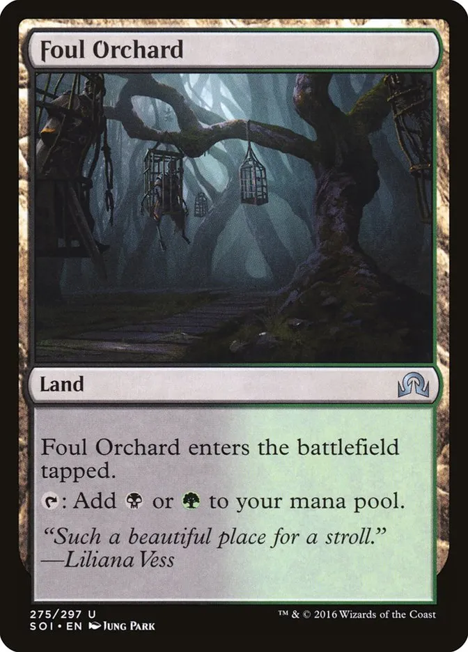 2016 Shadows over Innistrad Foul Orchard uncommon #275 uncommon card image