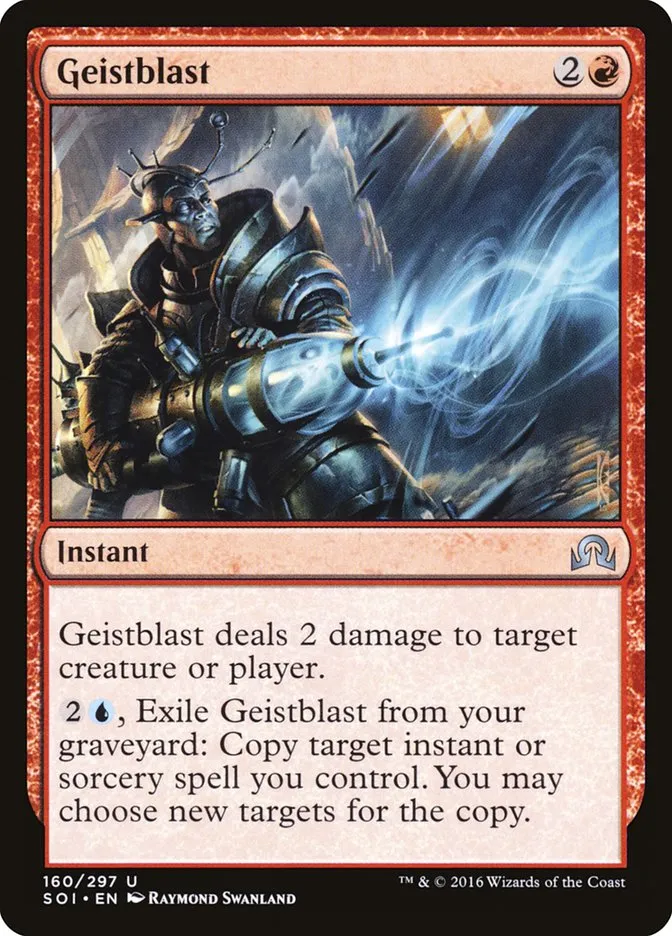 2016 Shadows over Innistrad Geistblast uncommon #160 uncommon card image