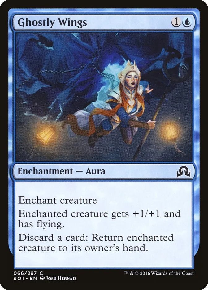 2016 Shadows over Innistrad Ghostly Wings common #66 common card image