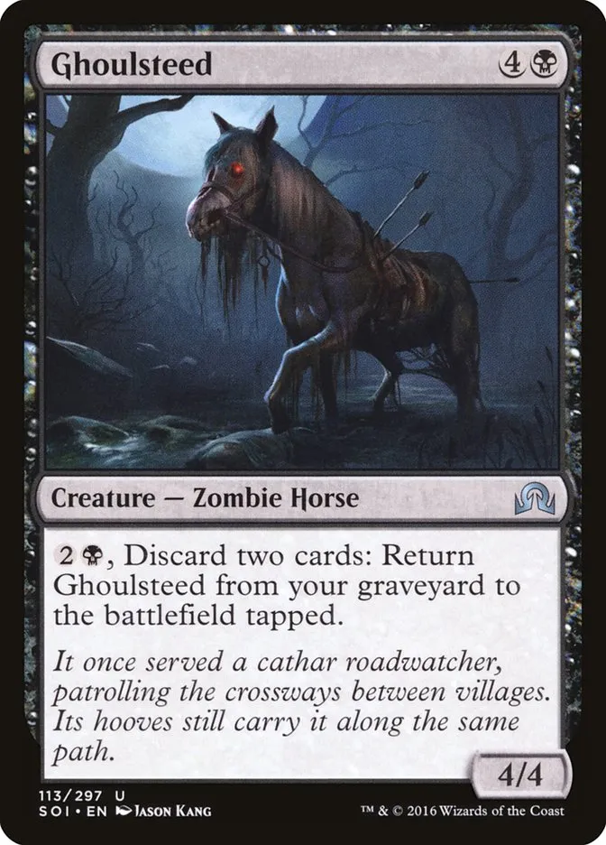 2016 Shadows over Innistrad Ghoulsteed uncommon #113 uncommon card image
