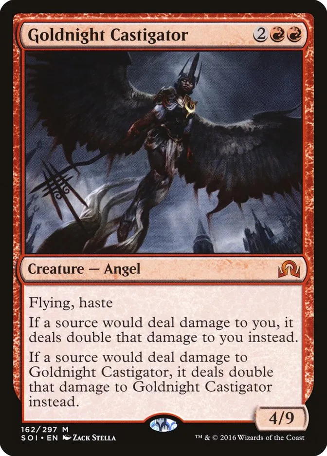 2016 Shadows over Innistrad Goldnight Castigator #162 mythic card image