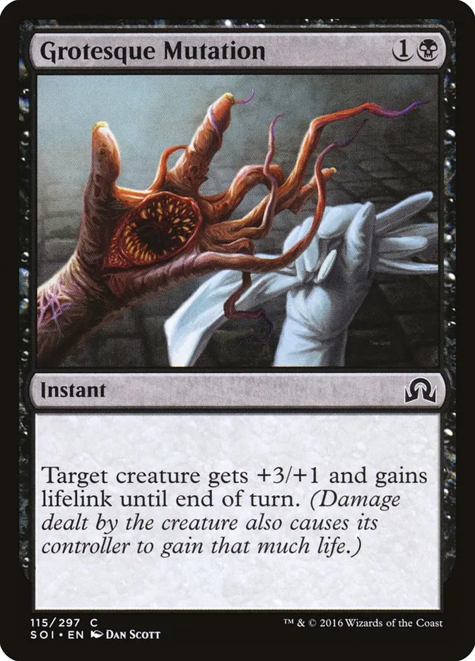 2016 Shadows over Innistrad Grotesque Mutation common #115 common card image