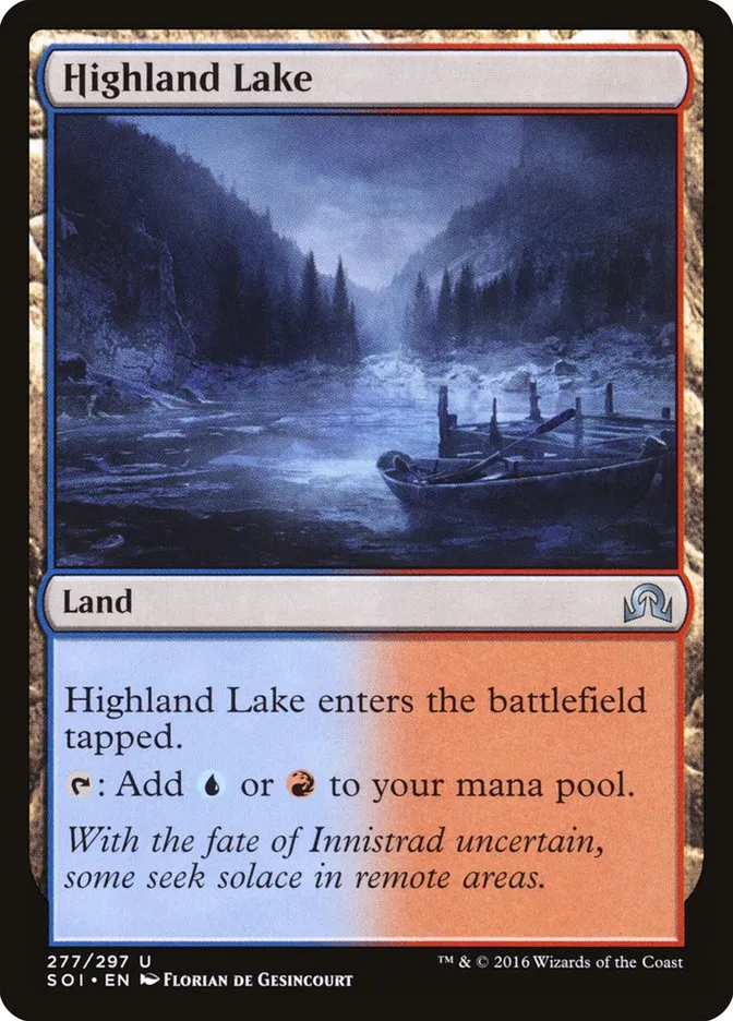 2016 Shadows over Innistrad Highland Lake uncommon #277 uncommon card image