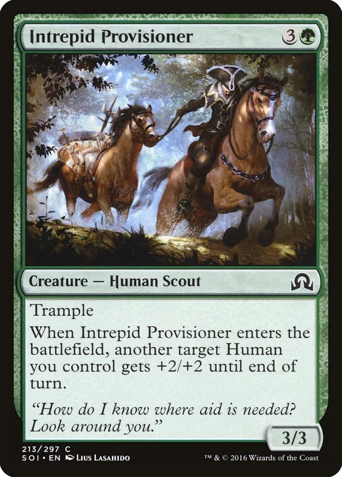 2016 Shadows over Innistrad Intrepid Provisioner common #213 common card image