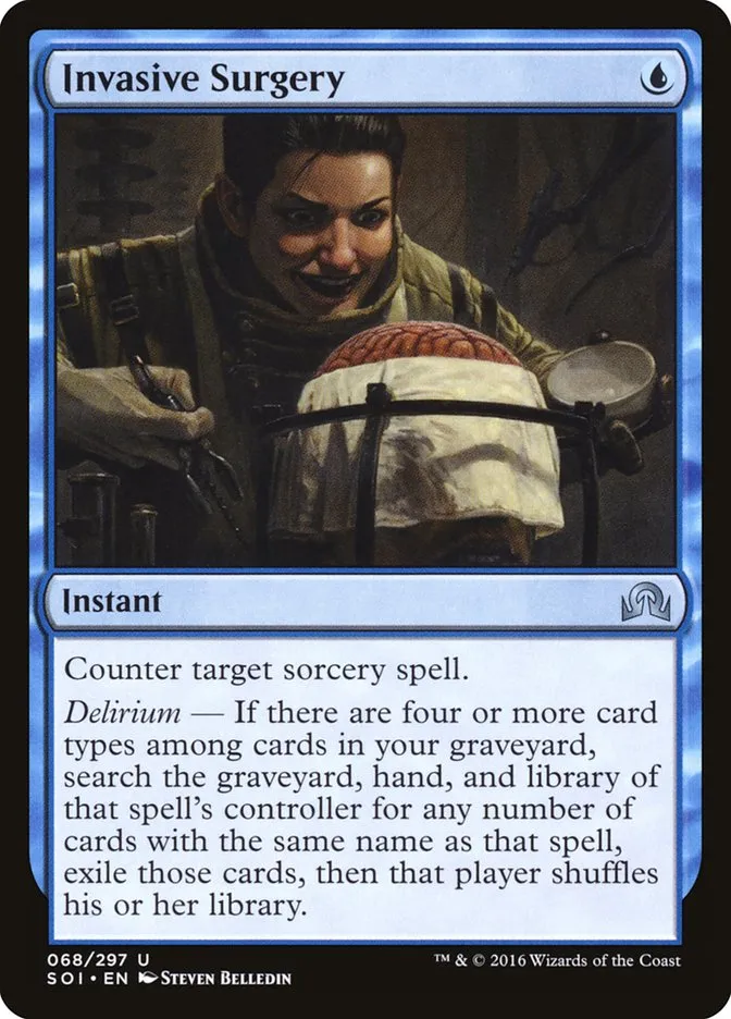 2016 Shadows over Innistrad Invasive Surgery uncommon #68 uncommon card image