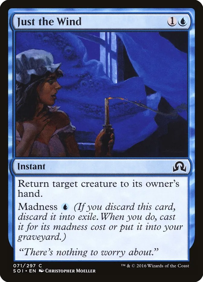 2016 Shadows over Innistrad Just the Wind common #71 common card image
