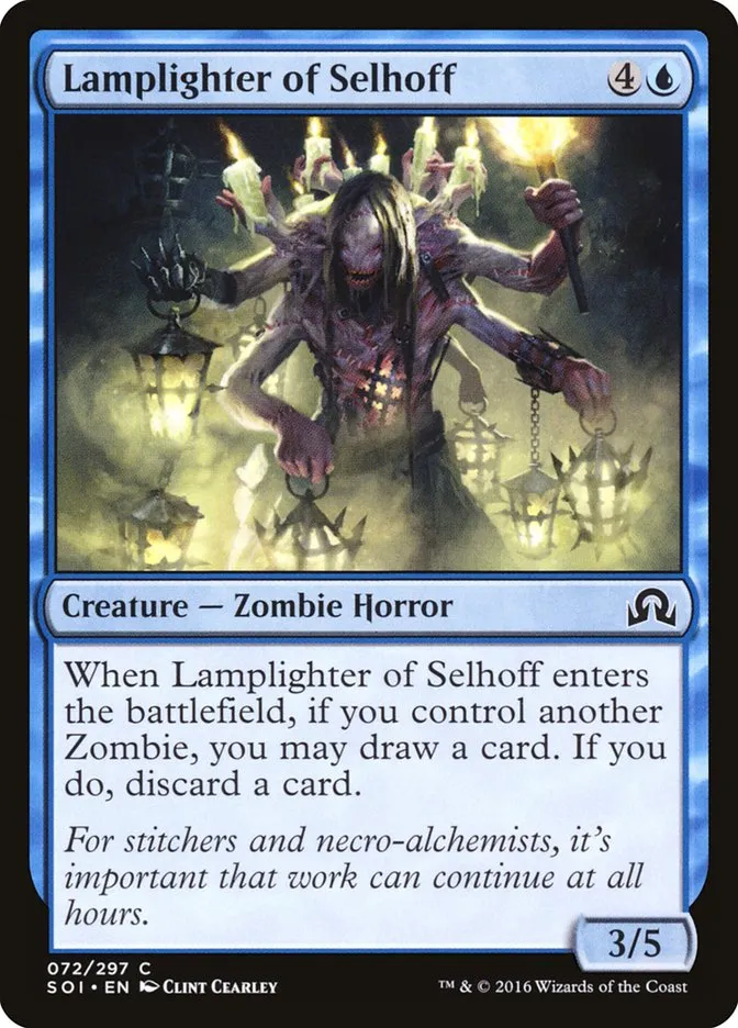 2016 Shadows over Innistrad Lamplighter of Selhoff common #72 common card image