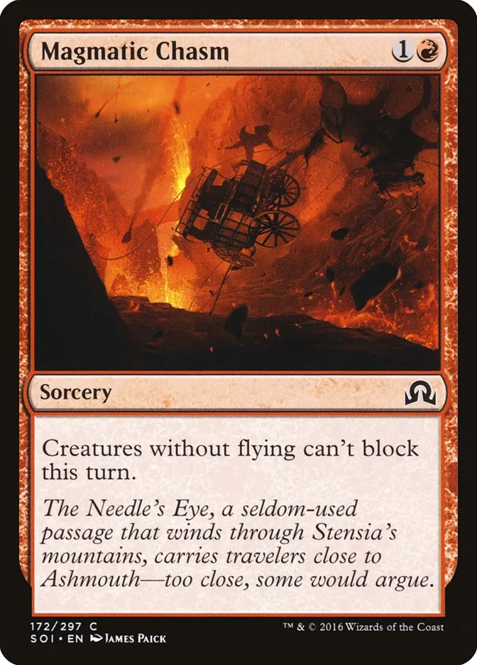 2016 Shadows over Innistrad Magmatic Chasm #172 common card image