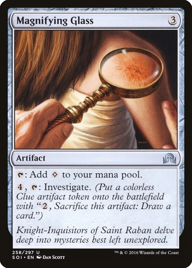 2016 Shadows over Innistrad Magnifying Glass uncommon #258 uncommon card image