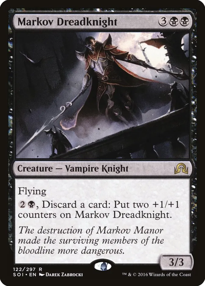 2016 Shadows over Innistrad Markov Dreadknight rare #122 rare card image