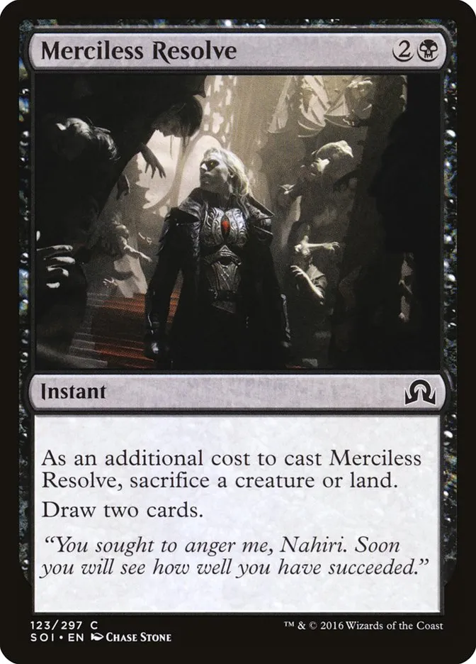 2016 Shadows over Innistrad Merciless Resolve common #123 common card image
