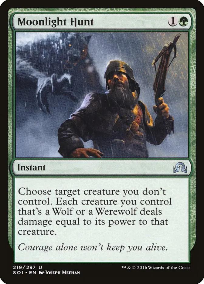 2016 Shadows over Innistrad Moonlight Hunt uncommon #219 uncommon card image