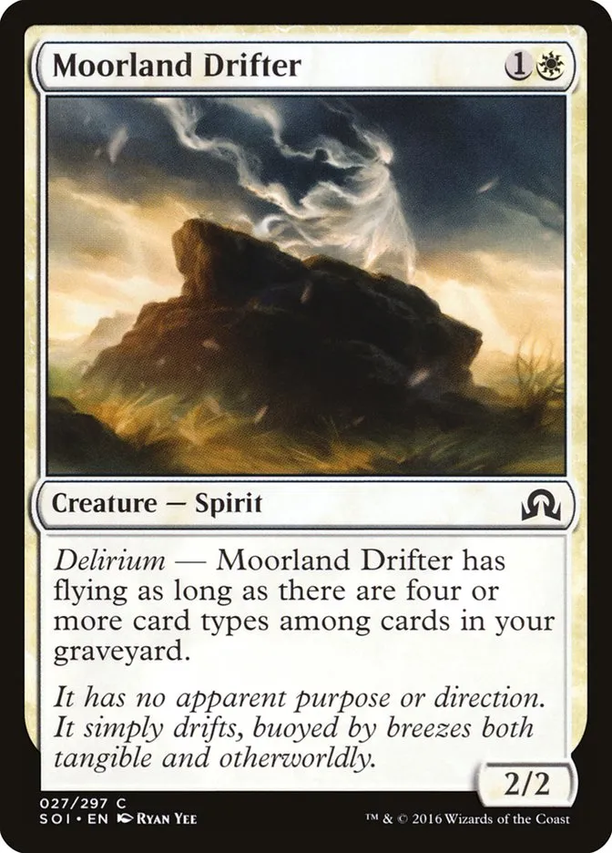 2016 Shadows over Innistrad Moorland Drifter common #27 common card image