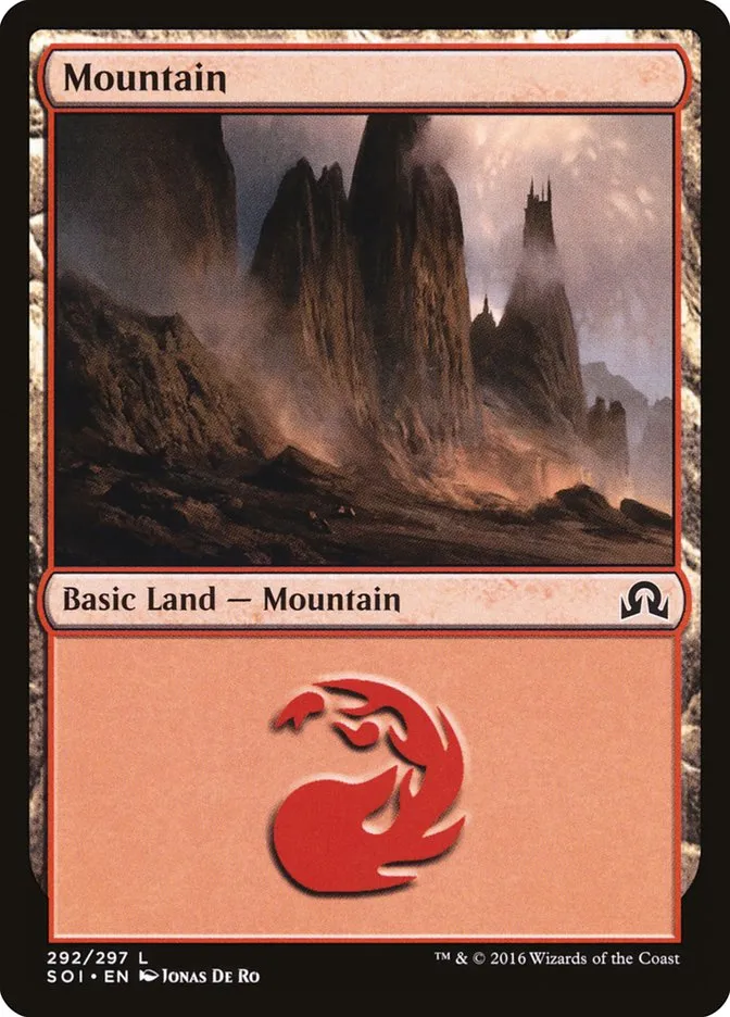 2016 Shadows over Innistrad Mountain common #292 common card image