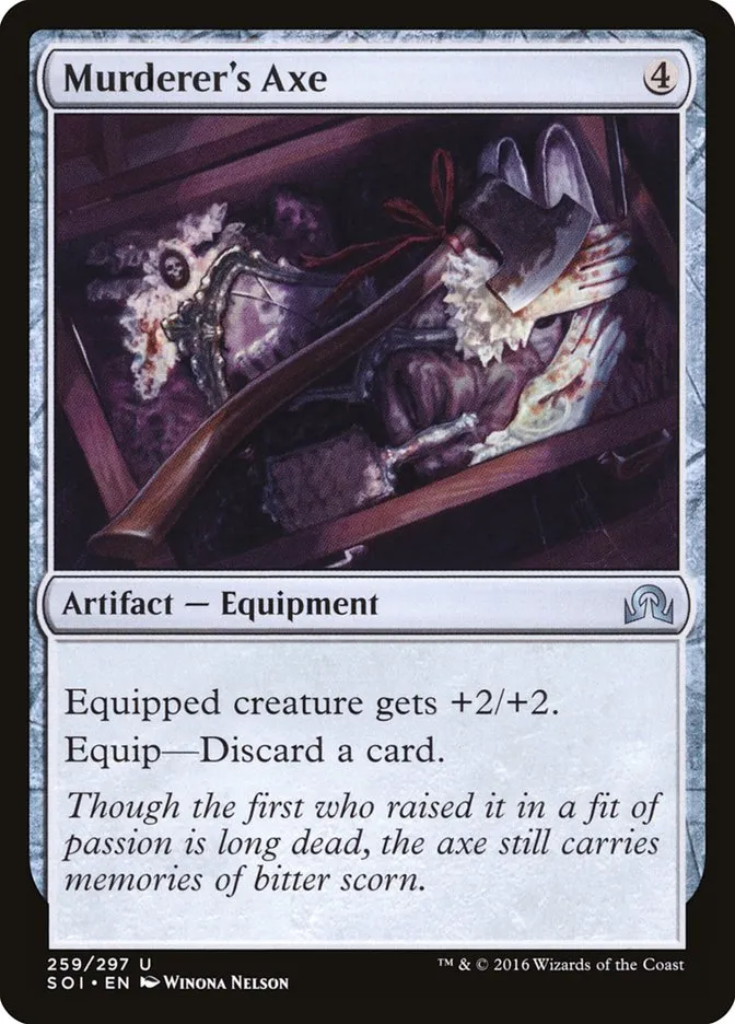 2016 Shadows over Innistrad Murderer's Axe uncommon #259 uncommon card image
