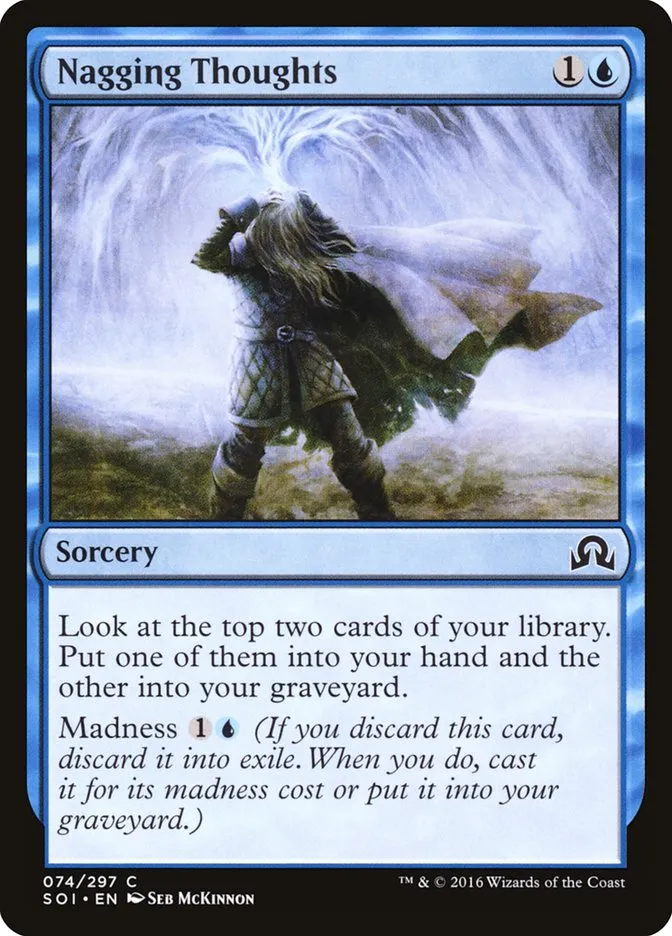 2016 Shadows over Innistrad Nagging Thoughts common #74 common card image