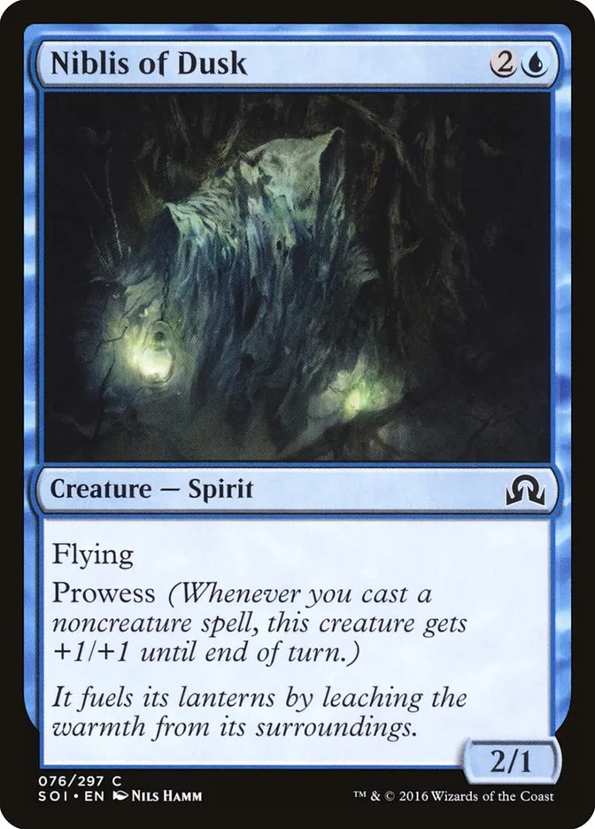 2016 Shadows over Innistrad Niblis of Dusk common #76 common card image