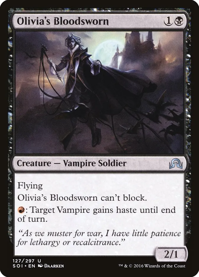 2016 Shadows over Innistrad Olivia's Bloodsworn uncommon #127 uncommon card image