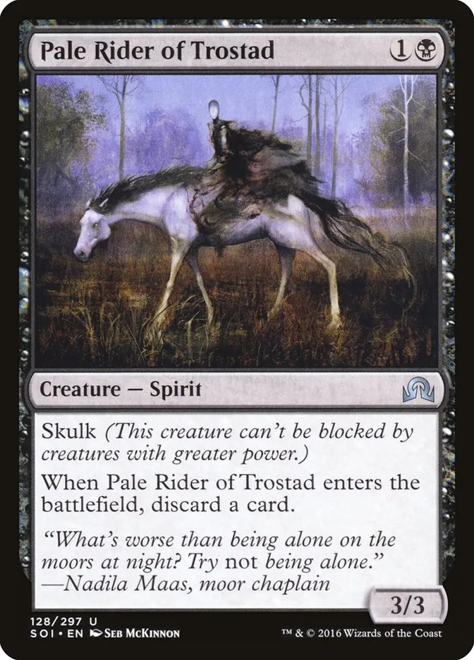 2016 Shadows over Innistrad Pale Rider of Trostad uncommon #128 uncommon card image