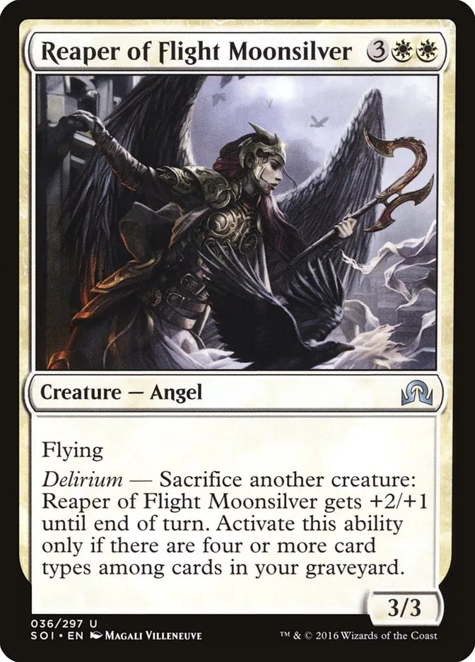 2016 Shadows over Innistrad Reaper of Flight Moonsilver uncommon #36 uncommon card image