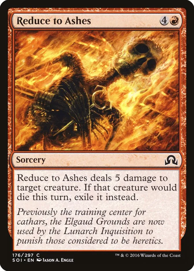 2016 Shadows over Innistrad Reduce to Ashes #176 common card image