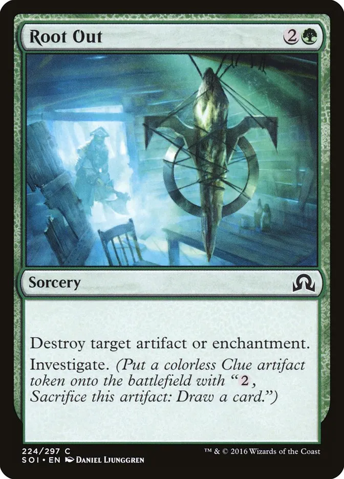 2016 Shadows over Innistrad Root Out common #224 common card image
