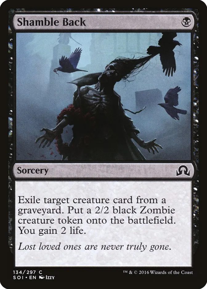 2016 Shadows over Innistrad Shamble Back common #134 common card image