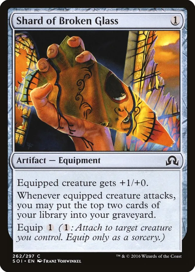 2016 Shadows over Innistrad Shard of Broken Glass common #262 common card image