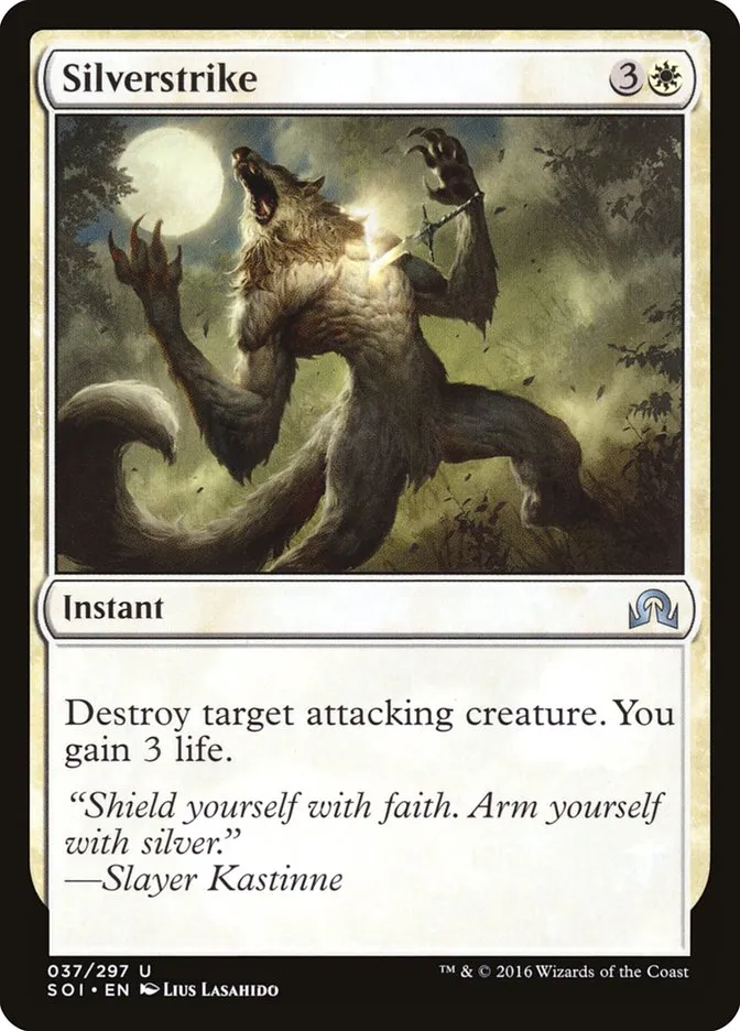 2016 Shadows over Innistrad Silverstrike uncommon #37 uncommon card image