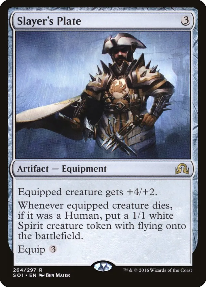 2016 Shadows over Innistrad Slayer's Plate rare #264 rare card image