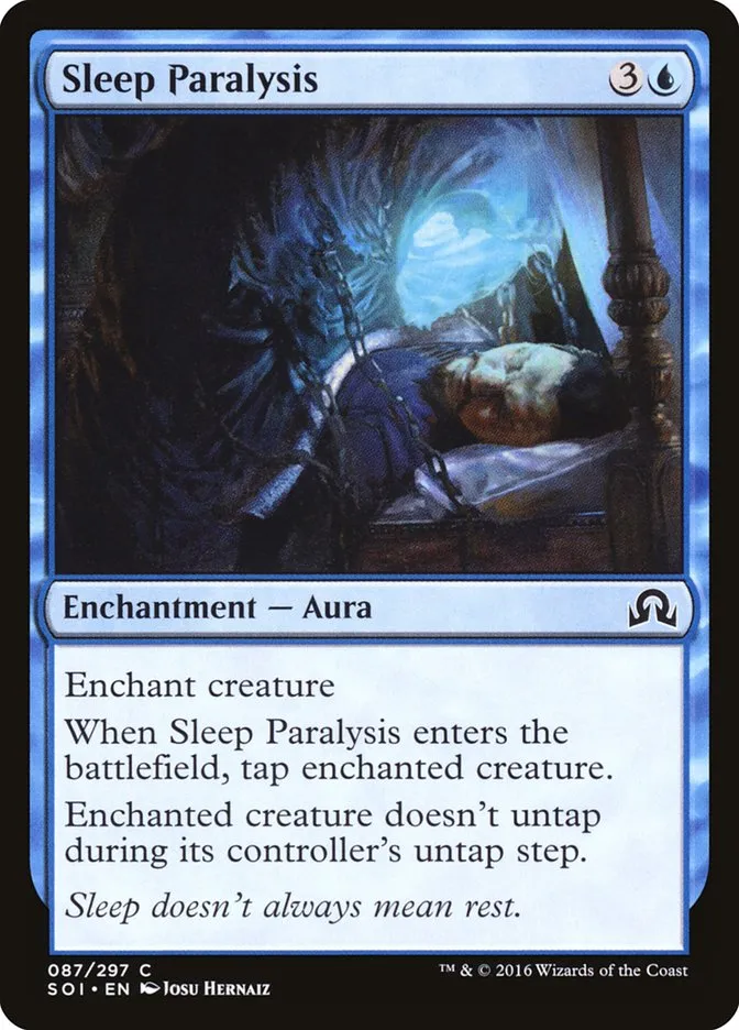 2016 Shadows over Innistrad Sleep Paralysis common #87 common card image