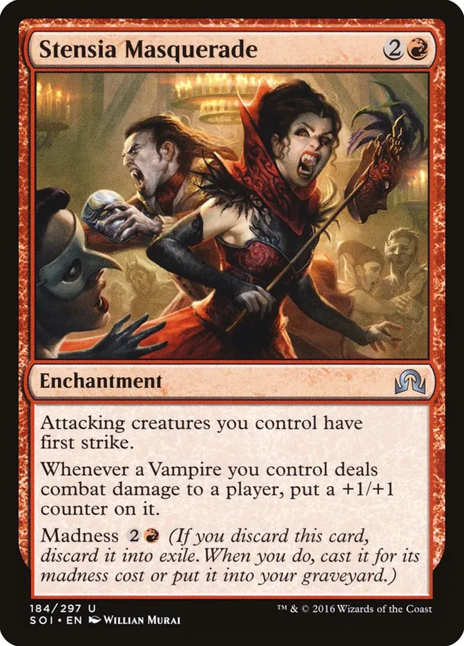 2016 Shadows over Innistrad Stensia Masquerade #184 uncommon card image