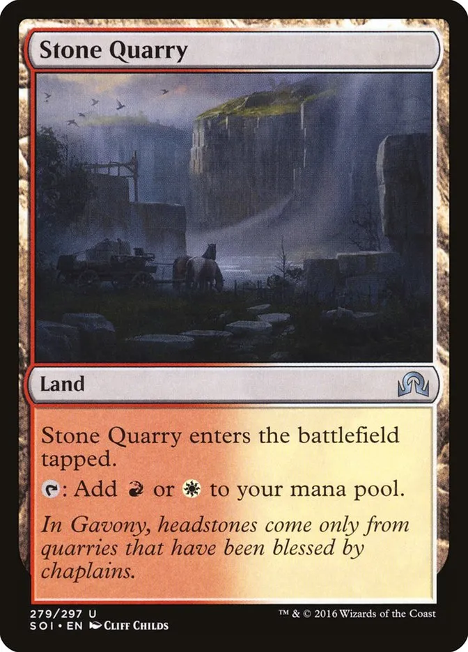 2016 Shadows over Innistrad Stone Quarry uncommon #279 uncommon card image