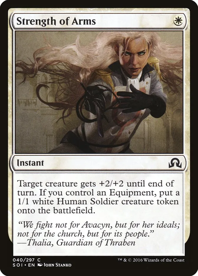 2016 Shadows over Innistrad Strength of Arms common #40 common card image