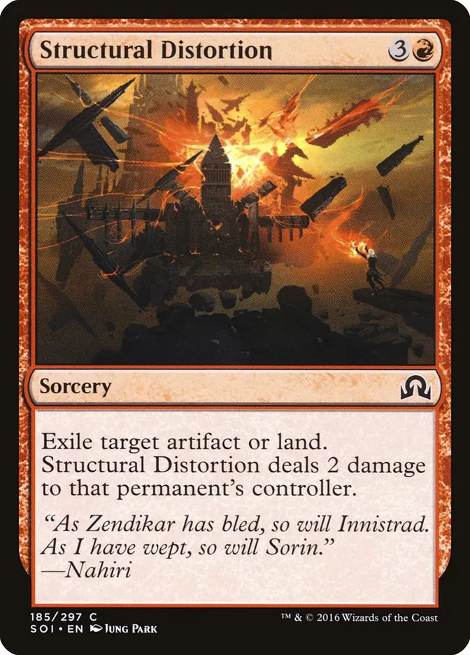 2016 Shadows over Innistrad Structural Distortion common #185 common card image