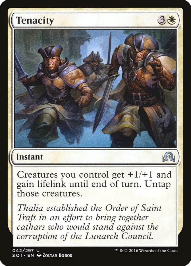 2016 Shadows over Innistrad Tenacity uncommon #42 uncommon card image