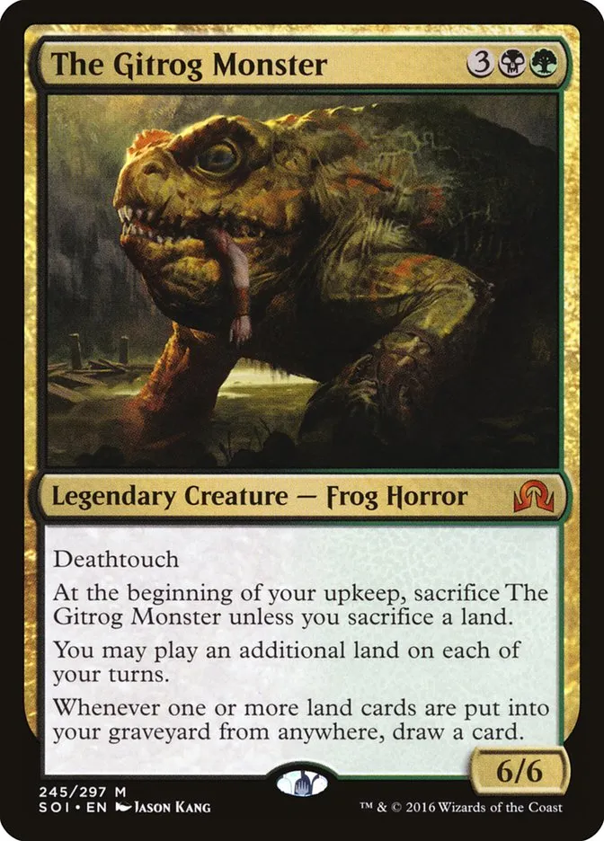 2016 Shadows over Innistrad The Gitrog Monster mythic #245 mythic card image