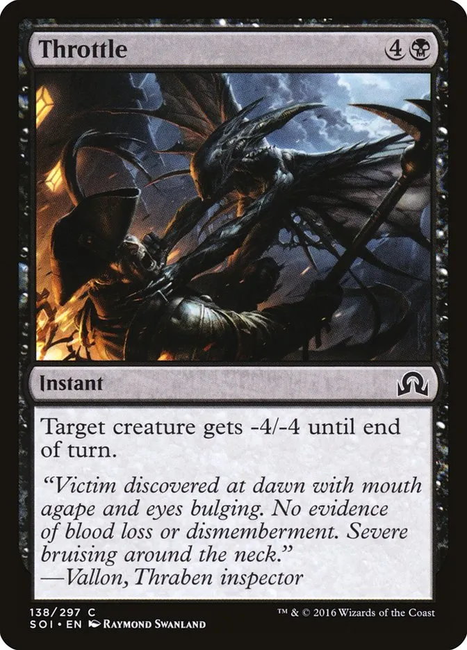 2016 Shadows over Innistrad Throttle common #138 common card image