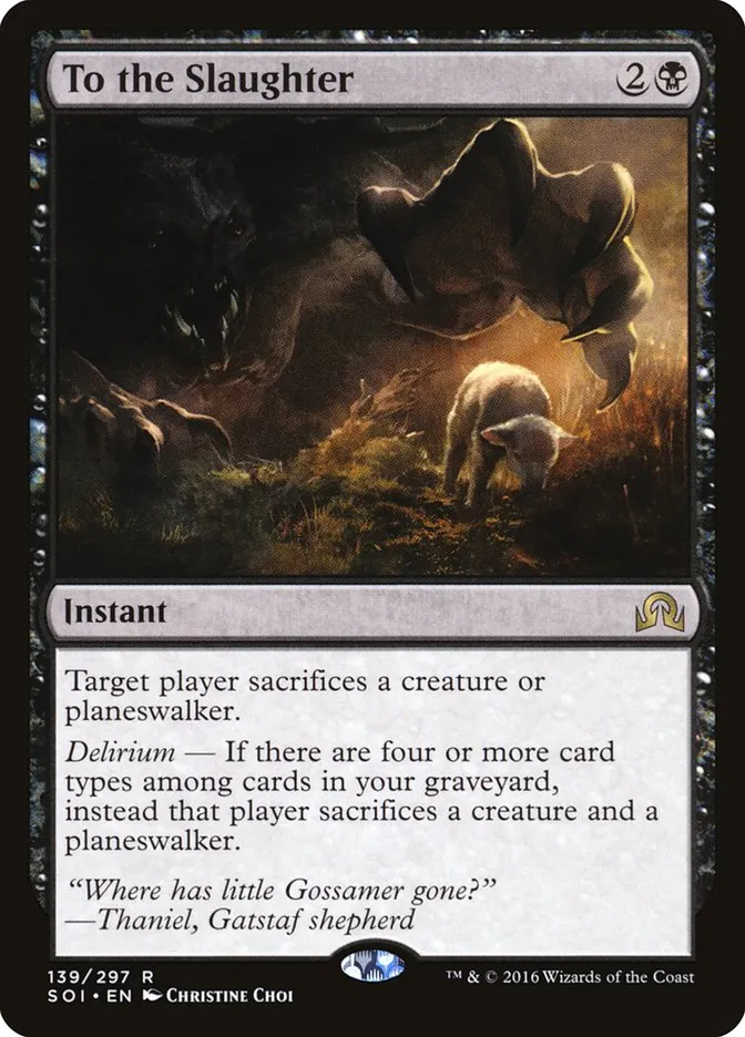 2016 Shadows over Innistrad To the Slaughter rare #139 rare card image
