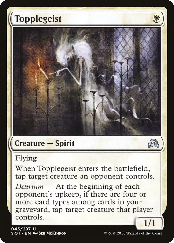 2016 Shadows over Innistrad Topplegeist uncommon #45 uncommon card image