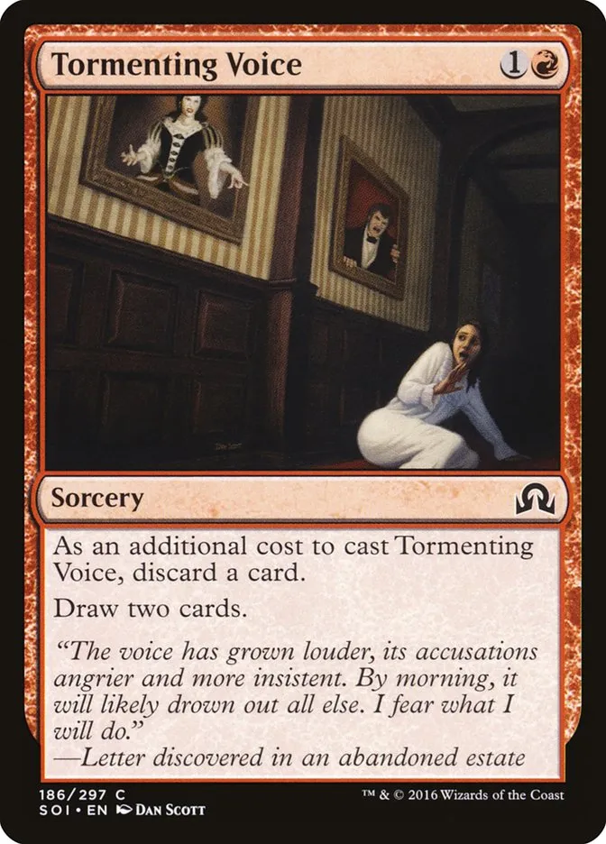 2016 Shadows over Innistrad Tormenting Voice #186 common card image
