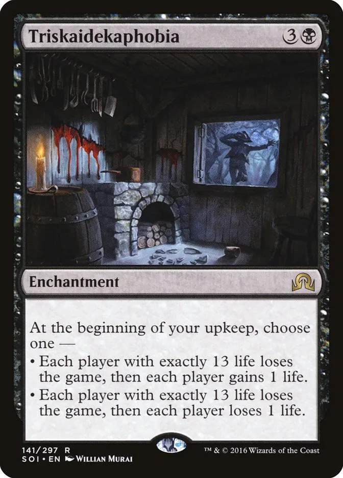 2016 Shadows over Innistrad Triskaidekaphobia rare #141 rare card image