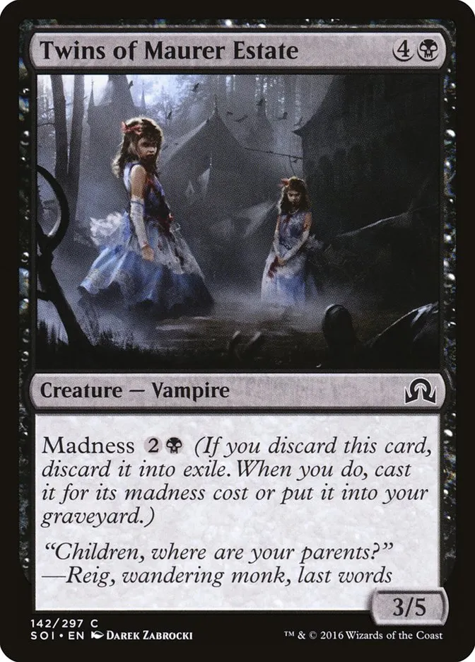 2016 Shadows over Innistrad Twins of Maurer Estate common #142 common card image