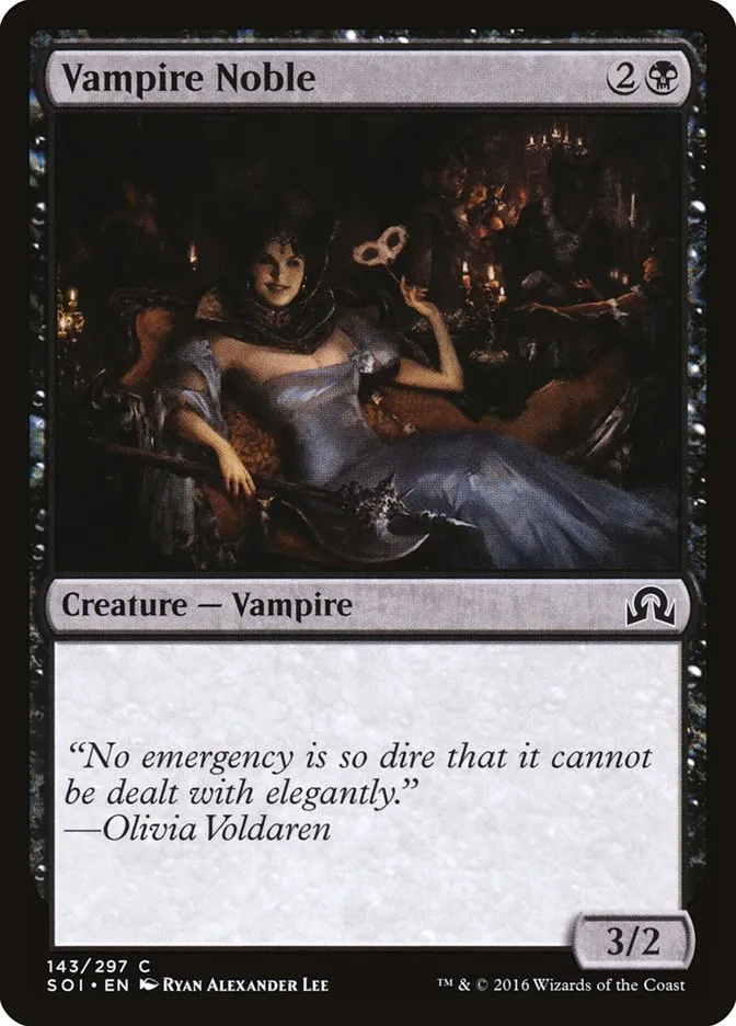 2016 Shadows over Innistrad Vampire Noble common #143 common card image