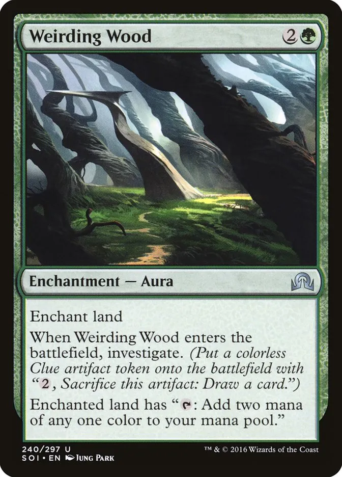 2016 Shadows over Innistrad Weirding Wood uncommon #240 uncommon card image