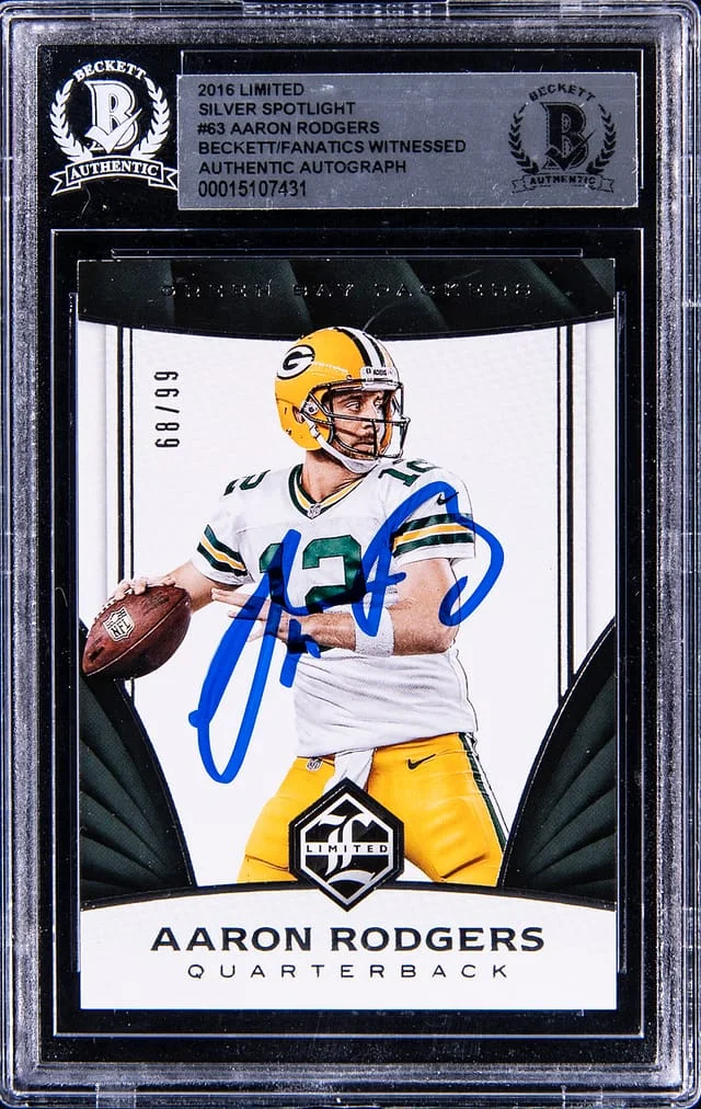 2016 Panini Aaron Rodgers Limited Silver Spotlight #63 card image