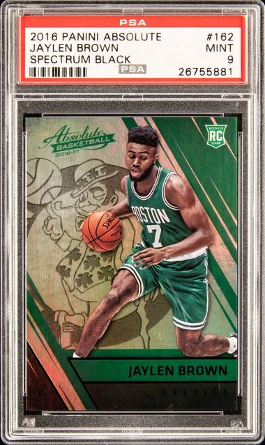 2016 Panini Absolute 162 Jaylen Brown Spectrum Black #1/1 card image