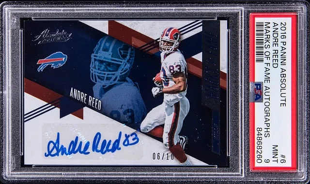 2016 Panini Absolute Andre Reed Marks of Fame Autographs #6 card image
