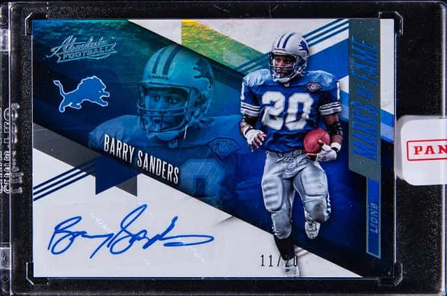 2016 Panini Absolute Barry Sanders Marks Of Fame Autographs #16 card image