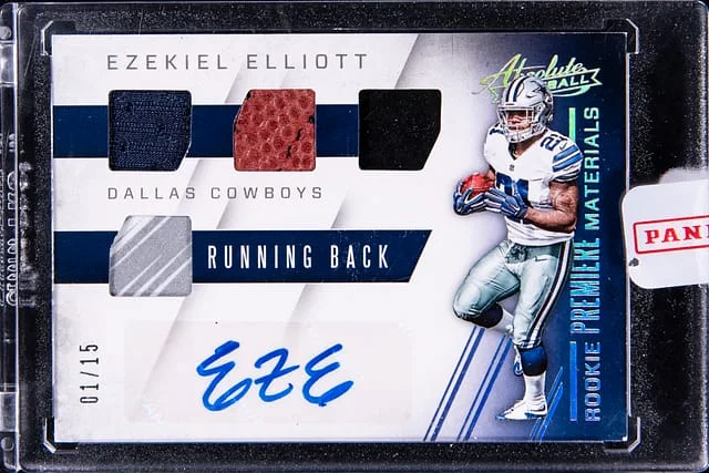 2016 Panini Absolute Ezekiel Elliott Premiere Materials #4 card image